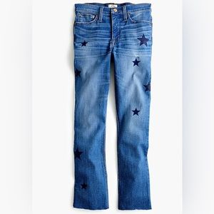 J. Crew Billie Demi Boot Crop Jean Star Edition Size 29
